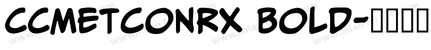 CCMetconRx Bold字体转换
